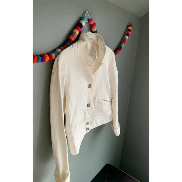 Lauren Jeans Co by Ralph Lauren white denim jacket - Picture 6 of 6